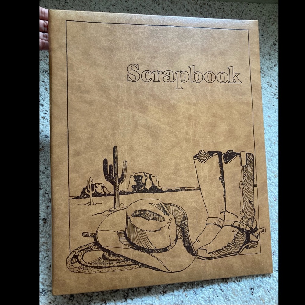 ‼️ {SOLD} ‼️Brand New Vintage Cowboy Scrap/Sketch Book